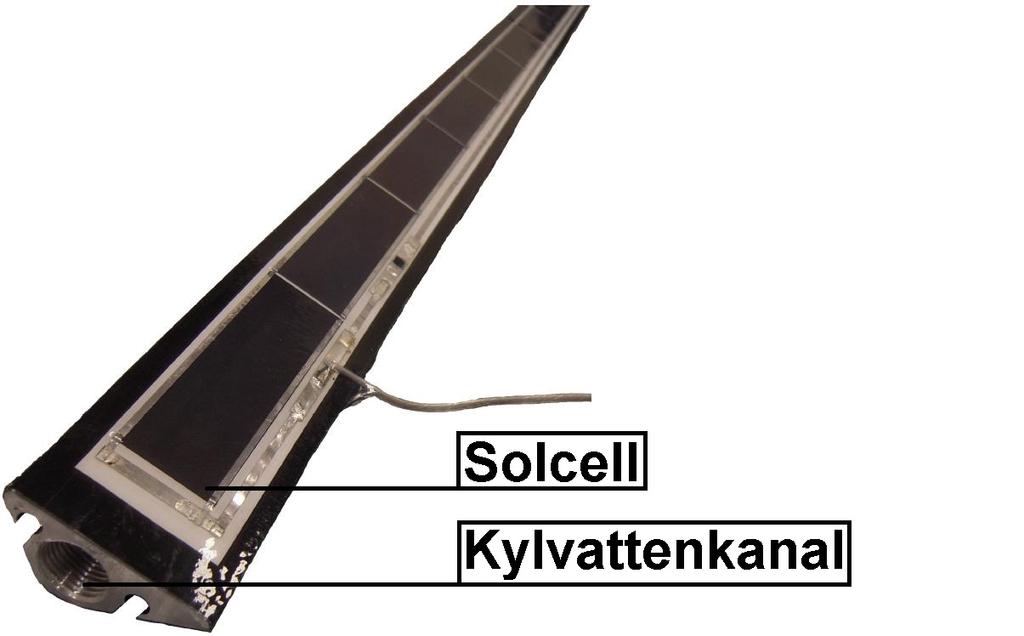 Förutsägelse av receiverns prestanda Receivern, se figur 5, är den del av Absolicon X10 där energiomvandling från solljus till el- och värmeenergi sker.