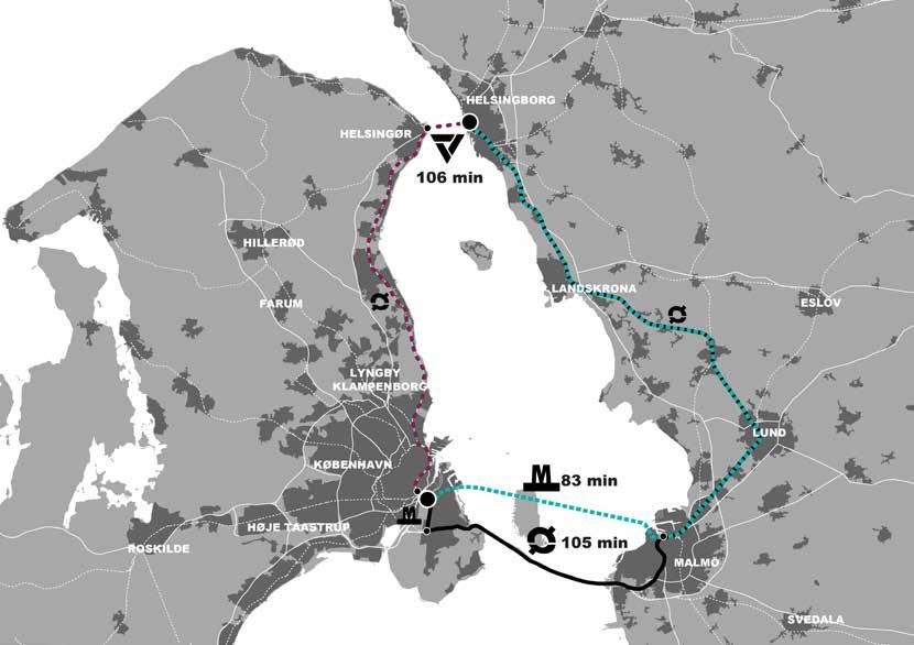 Resa: Campus Helsingborg - Københavns universitet Öresundsmetro 83 min 1