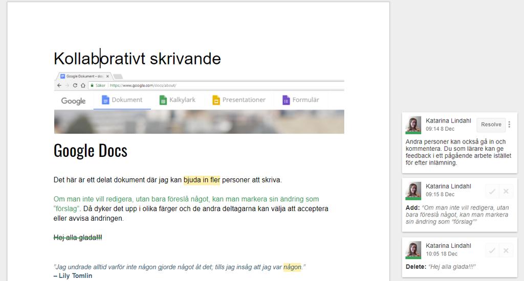 Exempel på google