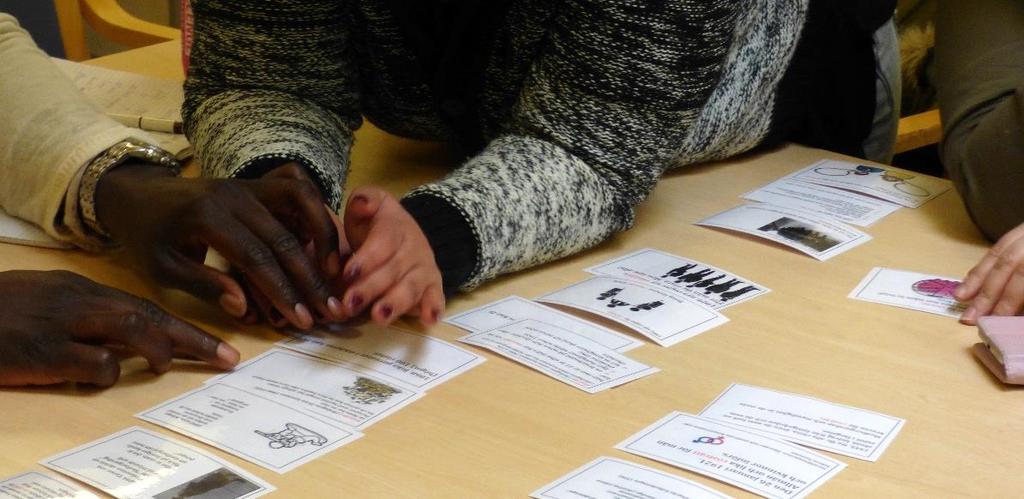 Bild från workshop inom ramen för projektet Demokrati på mikronivå för nyanlända. Foto: Marsanna Petersen. I projektet genomförde vi tre workshoppar.