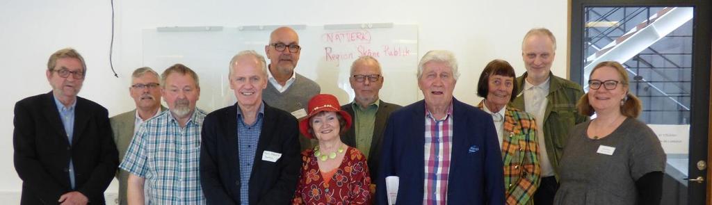 Skånes Arkivförbunds styrelse 2018: Hans Wilson, Rolf Johansson, Håkan Månsson, Mats Helmfrid, Göran Blohm, Monica Molin, Gustav Hofvander, Sven Eric Davidsson, May Öberg, Sven Rosborn, Anna Ketola