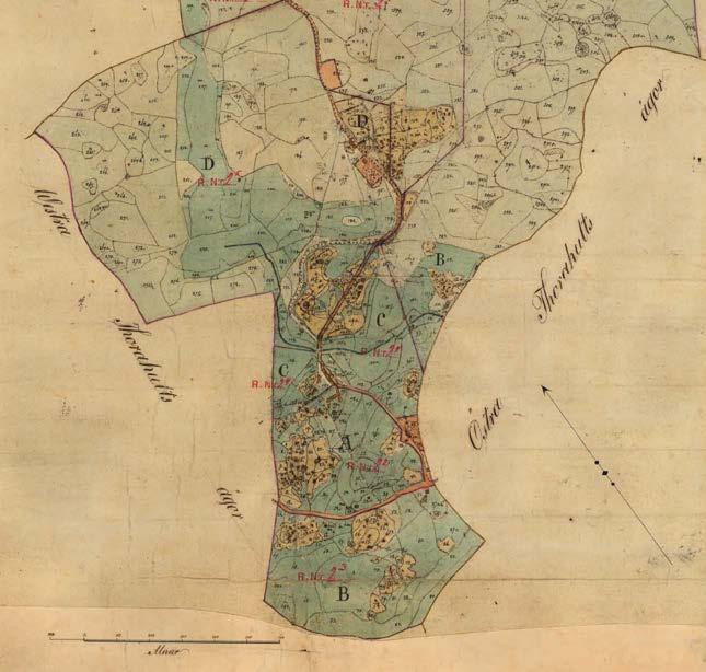 Kartan över Kallemåla från storskifte 1812