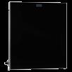 304 x 500 x 120 mm (B x H x D) EXOS600EX 2030034624 Hölje behandlat med InoxPlus, frontpanel av svart, EXOS600EB