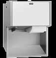 dubbel toalettrullehållare, infälld Frontpanel behandlade med InoxPlus ZEXOS676E 2030034657 Frontpanel av svart ZEXOS676EB 2030034658 Frontpanel av vitt ZEXOS676EW 2030034712 EXOS.