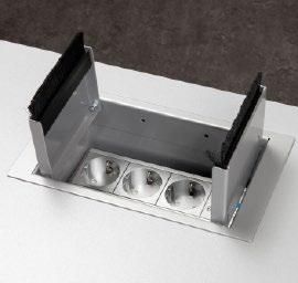 Express ström moduler 2,5 m 2,5 m 9223825 9223826 9223830 Ergospace Cable Organiser Komplett med