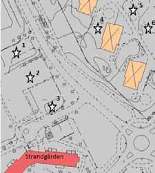 Antagandehandling 7(12) Den översiktliga beräkningen av trafikbuller visar att en trafikbullerutredning inte krävs, då de ekvivalenta ljudnivåerna ligger minst 10 dba under gällande riktvärde.