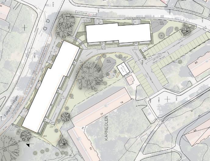 Karneolen, Solberga och placeringen av de nya husen Bakgrund I Vision 2040- Ett Stockholm för alla- pekar Stockholms stad ut ett ökat bostadsbyggande som en viktig framgångsfaktor för att skapa ett