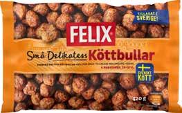 Ca 2000 g. SMÅ DELIKATESSKÖTTBULLAR Felix.