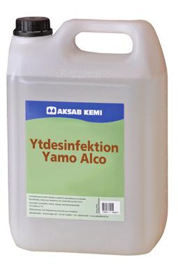 /frp: 21,3 kg Ytdesinfektion Yamo Bac - Ytdesinfektionsmedel baserad på baktericid. Lågkoncentrerat och milt medel som ej behöver eftersköljas efter applicering. Brukslösning Art.nr: 106901 Art.