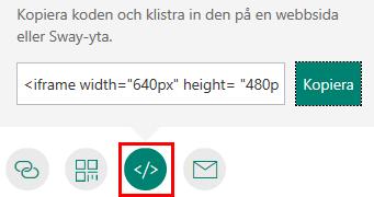 Adressera och skicka meddelandet som vanligt. Ladda ner och skicka en QR-kod för formuläret.