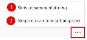 Skriva ut en sammanfattning av svaren När du fått svar i ett formulär, kan en sammanfattning skrivas ut i sin helhet.