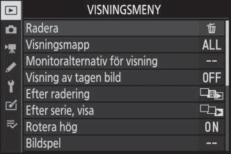 För att avsluta utan att ändra inställningar, tryck på Z.