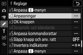 Funktionsknapparna (Fn1 och Fn2) Knapparna Fn1 och Fn2 kan även användas för snabb åtkomst till valda inställningar under fotograferingen.