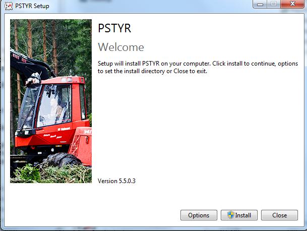 Installera PSTYR 5.x Starta installationen av PSTYR 5.x genom att klicka på filen pstyr5xmaskinfull_setup.