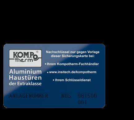 KOMPOtherm Highlights Außergewöhnliches Standardprogramm KOMPOtherm Technik Das verstehen wir unter Perfektion bis ins
