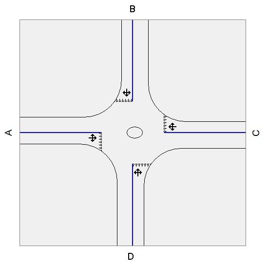 Capcal 4.0.0.0 - Cpl norr DP...1320003204\3_Teknik\T\Dokument\Berakningar\Cpl norr DP.isc Licensägare: Ramböll Sverige AB, Malmö, Korsningsbild Resultat, en timme.