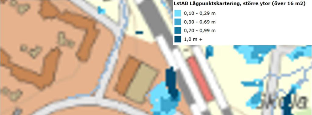 Figur 5. Länsstyrelsen i Stockholms lågpunktkartering. Hämtad 2018-04-24 4.
