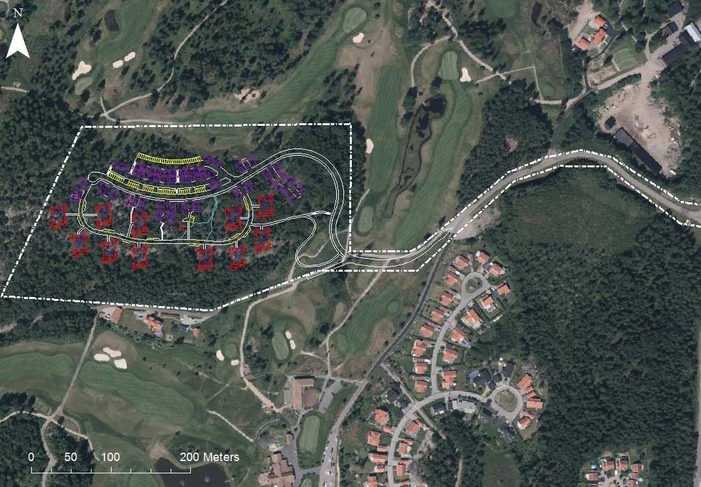 Områdesbeskrivning och avgränsning Det aktuella planområdet är beläget cirka 2,5 kilometer norr om centrala Järna, i området Kallfors i Södertälje kommun.