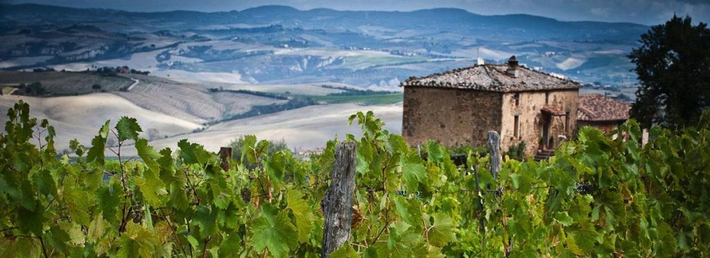 Medeltida Montalcino är en by med 2 500 invånare och här produceras ett av världens mest kända och prestigefyllda viner.