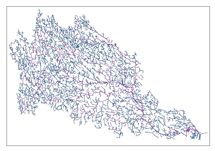 Emån flödeslinjer Hydrografi
