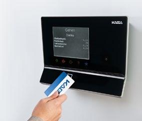 En överblick över funktionerna i Kaba evolo: Skapande av användarprofiler och tillträdesbehörigheter Skapande av tidsprofiler Protokollföring