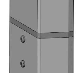 2 1 3 Insert the upper pillar into the bottom pillar.