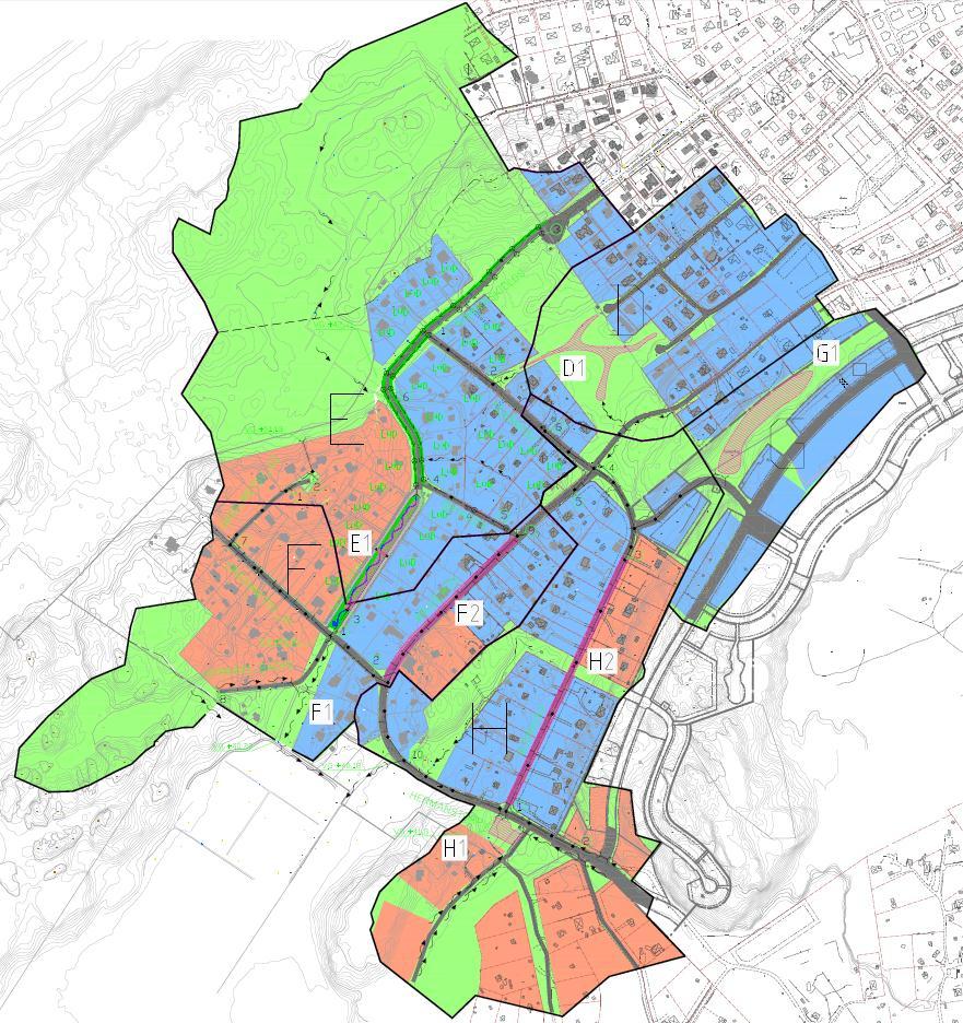 DAGVATTENUTREDNING HERMANSTORP 2014-08-19 21 (21) S1 S2 Område med risk för översvämning Figur 6 Flödesbild vid 100 - års regn 5.