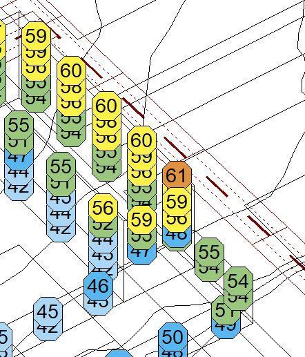 2017-03-24, sid 7 (9) 5 Trafikuppgifter Nedan redovisas använda trafikuppgifter för väg- och järnvägstrafik. Tabell 2. ägtrafik som använts i beräkningarna.