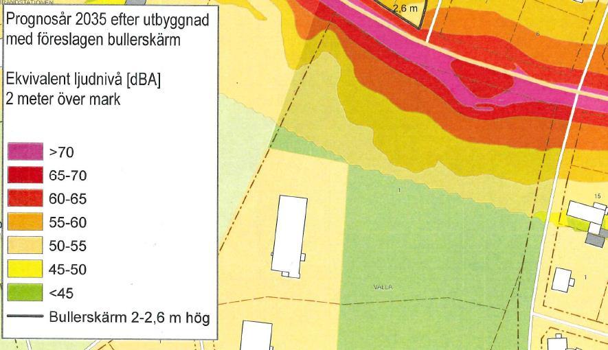 11(16) 6.6.3 Parkering, varumottag, utfarter Parkeringsplatser till de nya bostäderna ordnas inom fastigheten. En ny utfart anläggs mot Villagatan.