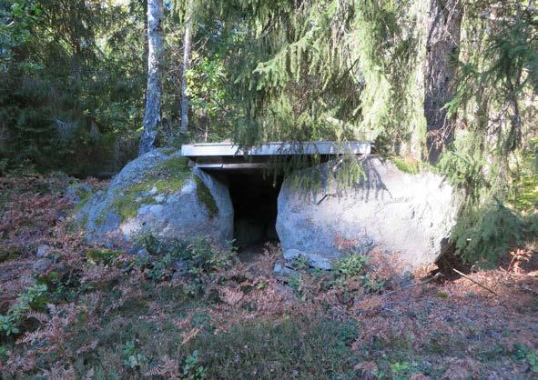 Stenmurarna hade byggts runt det för att hindra djur från att