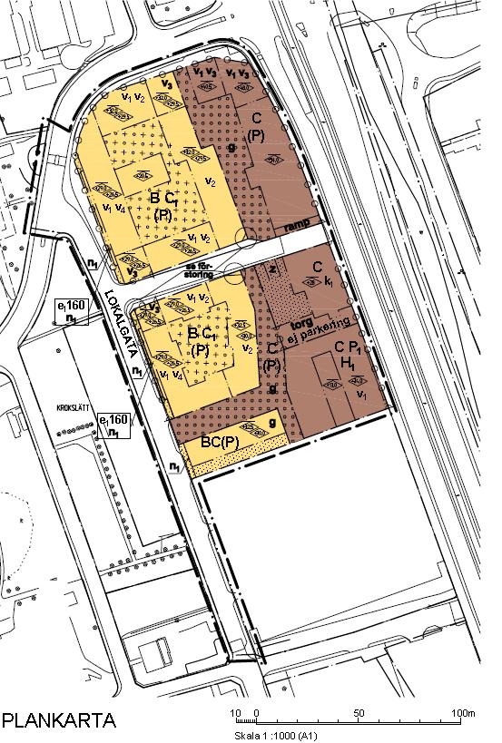 Föroreningar i dagvattnet, Fredriksdalsgatan (5) 2. Bakgrund Planområdet ligger inom stadsdelen Krokslätt, se Figur 1. Området ligger mellan Fredriksdalsvägen, Mölndalsvägen och Ebbe Lieberathsgatan.