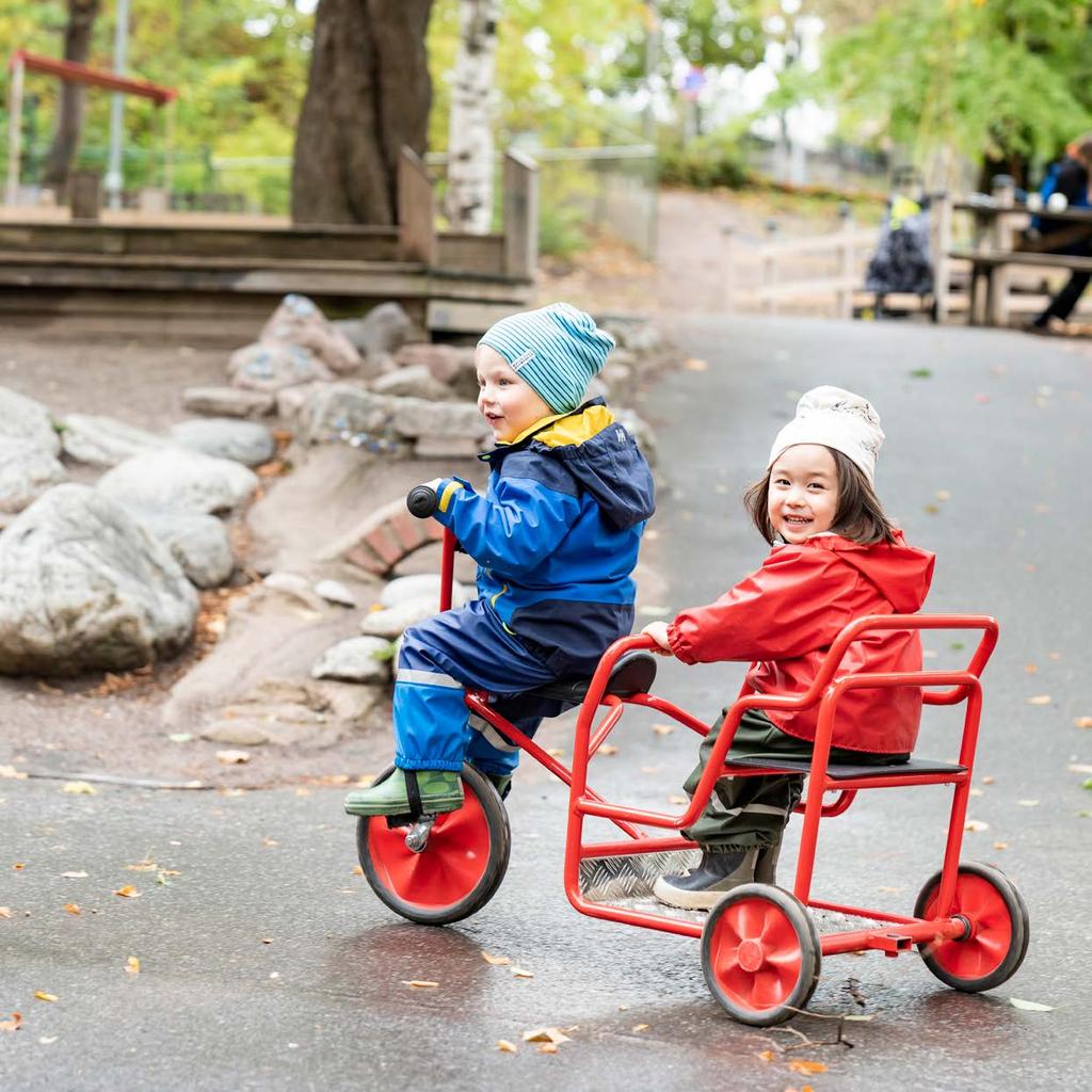 Förskola Verksamheten omfattar den kommunala förskolan, öppna förskolor och parklekar samt habiliteringsverksamhet för förskolebarn med motorisk funktionsnedsättning.