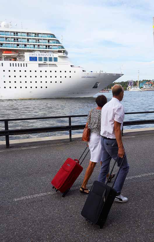 Turnaroundpassagerarnas nöjdhetsgrad Turnaroundpassagerarna, som påbörjade eller avslutade sin kryssning i Stockholm, var genomgående mycket nöjda med sina besök.