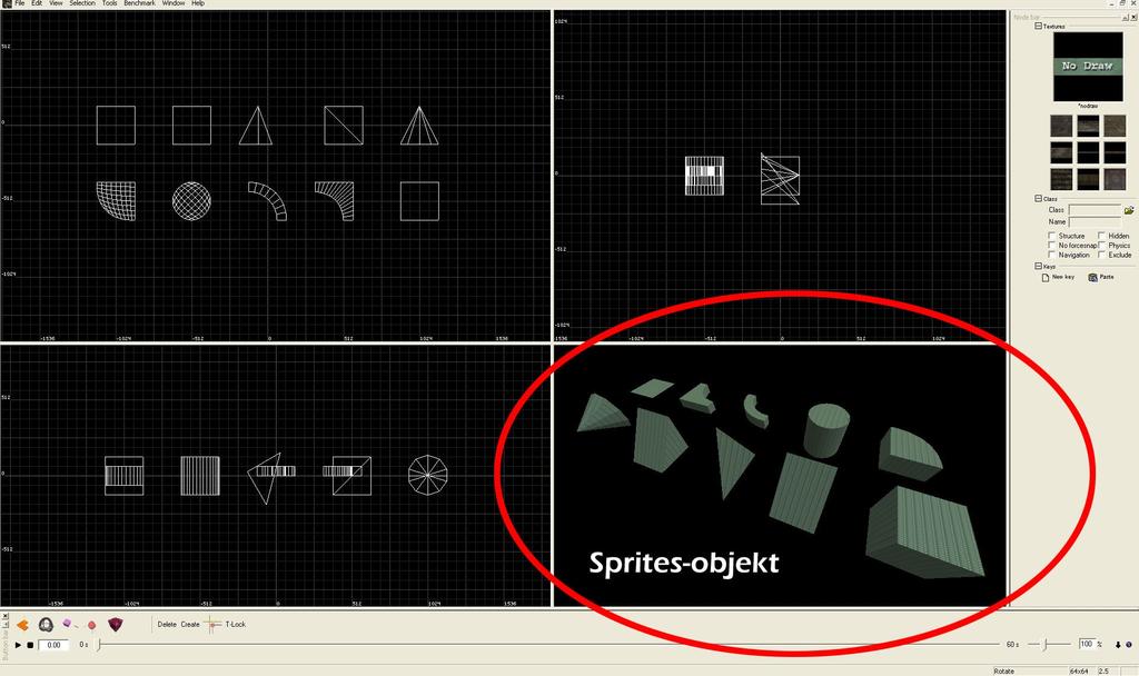 3.3 Modellering I leveleditorn Ogier använder man sig av sprites för att bygga upp miljön.