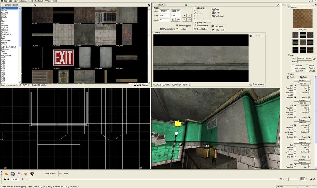 3.4 Texturering Ogier använder sig av ett relativt enkelt textureringsverktyg som är inbyggd i programmet. Textureringsvertyget kan anpassa sig till stort sett alla former.