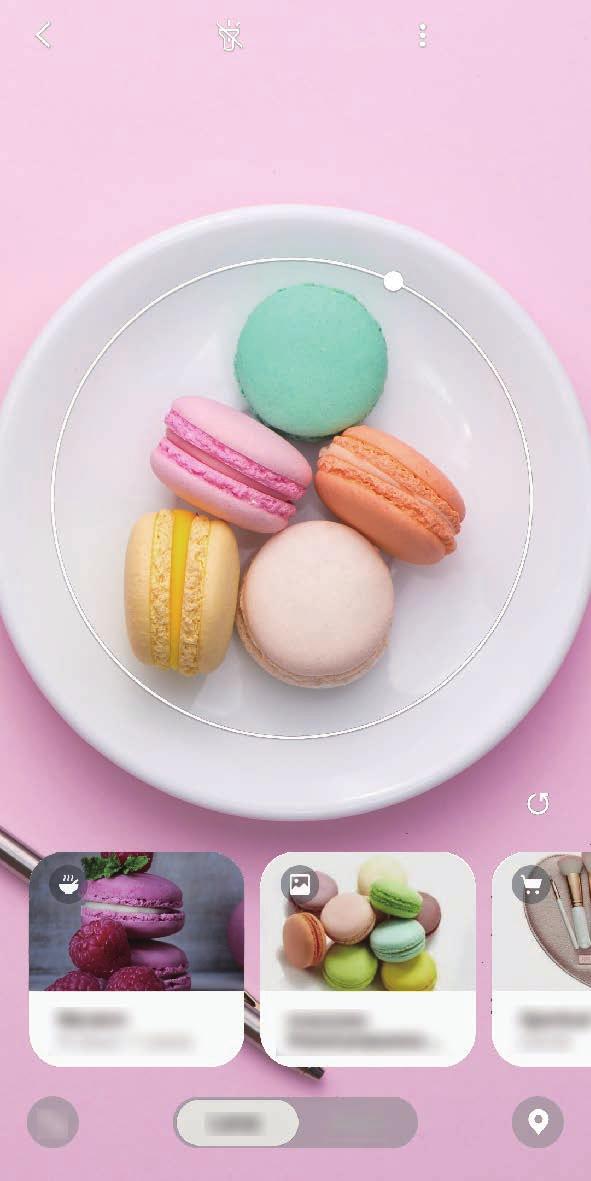 Appar och funktioner Bixby Vision Inledning Bixby Vision är en tjänst som tillhandahåller olika funktioner baserat på bildidentifiering.