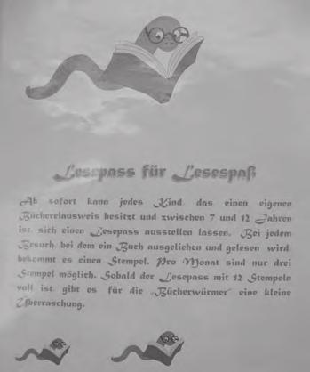 Es warten wieder schöne Preise auf euch! Also - ran an die Bücher und lesen was das Zeug hält!