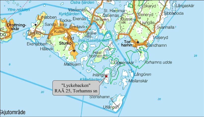 Bakgrund Sedan 2003 pågår ett projekt kopplat till fornlämningsmiljön på ön Inlängan i Blekinge östra ytterskärgård (se fig.1).