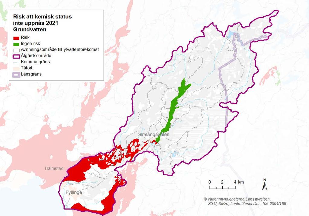 dricksvattentäkter. Dessa är fördelade på tre grundvattenförekomster, vid Simlångsdalen, Perstorp och Årnarp, och alla täkter har var sitt vattenskyddsområde.