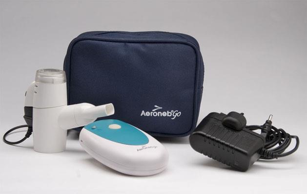 Inhalatorer portabla Aeroneb Go - utgående Inhalatorn används både till barn och vuxna. Är helt tyst. Mask: Mask till Aeroneb Go, får inte ha någon utandningsventil.