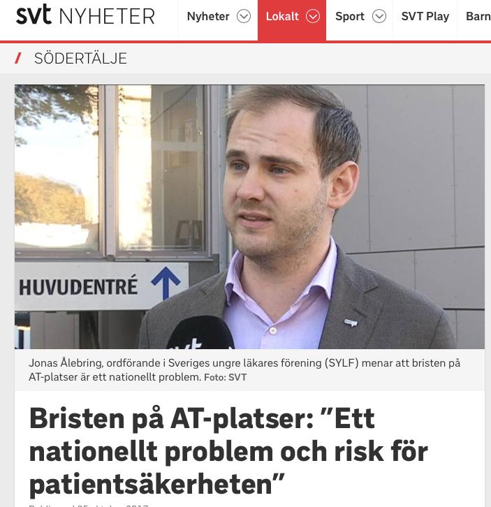 för patientsäkerheten 6November 2018 i Tv4: Hon har väntat över två