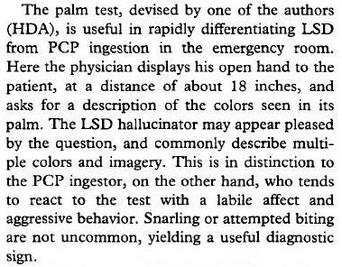 Hallucinogener handflats-testet