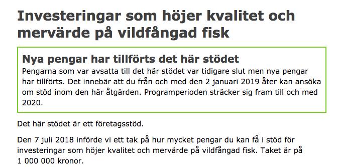 förädlad fisk till