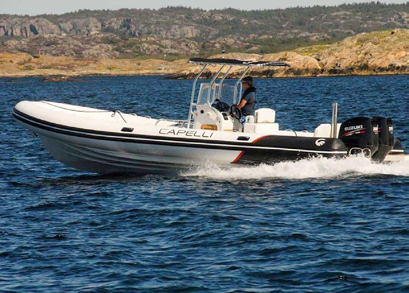 Polerkit, Läns pump, Stege, Vattenskidbåge, Bränsle tank 215 l, Bord, Kompass, Dusch 60 l, Kokplatta, Marin WC inkl septiktank, Plotter Simrad GO9.