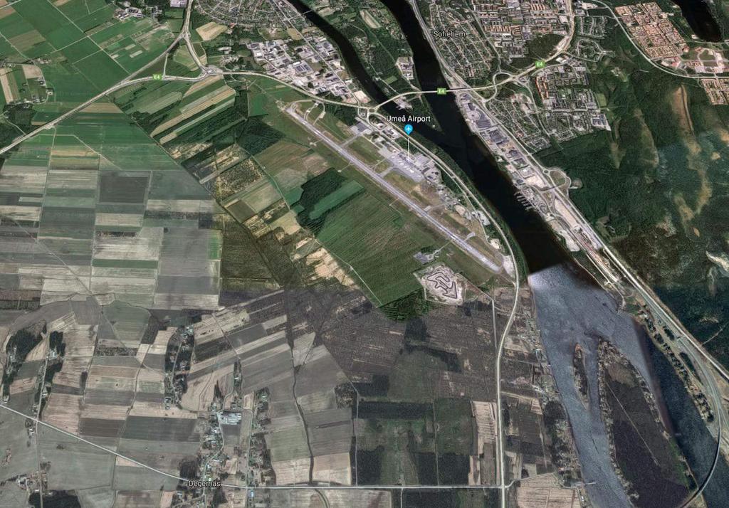 VAKIN Försvaret Umeå kommuns Brandövningsplats (BÖP) Dagvatten Nuvarande Swedavia Brandövningsplats (BÖP)