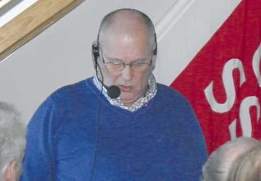 Verksamhetsåret 2010 Bo Anjou redovisar sällskapets räkenskaper Kassören Bo Anjou redogjorde för resultatoch balansräk ning för 2010, som slutade med ett positivt resultat på +149 tkr trots att man