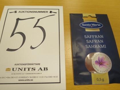 Saffran från Santa Maria 250 påsar med 0,5 gram i varje,