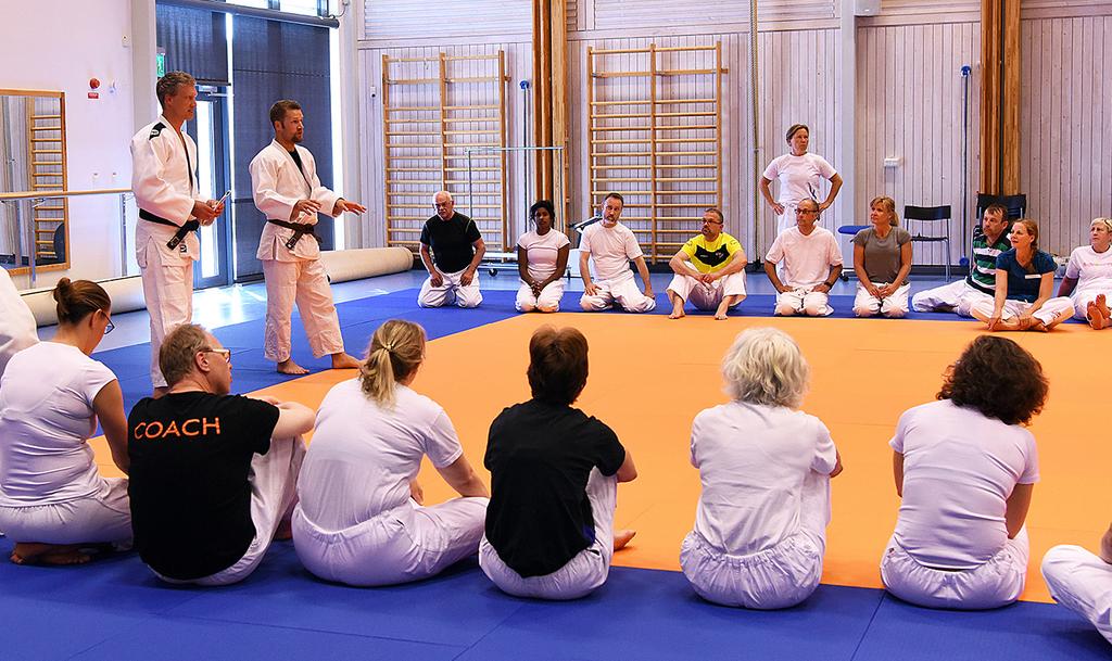TRYGGA OCH SÄKRA ARBETSPLATSER Foto: Alf Tornberg Judo ska förebygga fallolyckor på arbetet AFA Försäkring startade under året ett projekt med Svenska Judoförbundet för att förebygga fallolyckor på