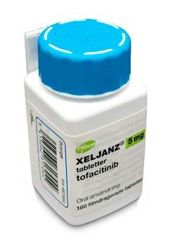 XELJANZ används för att behandla måttlig till svår aktiv RA hos vuxna när ett eller flera sjukdomsmodifierande antireumatika inte haft tillräcklig effekt eller gett biverkningar.