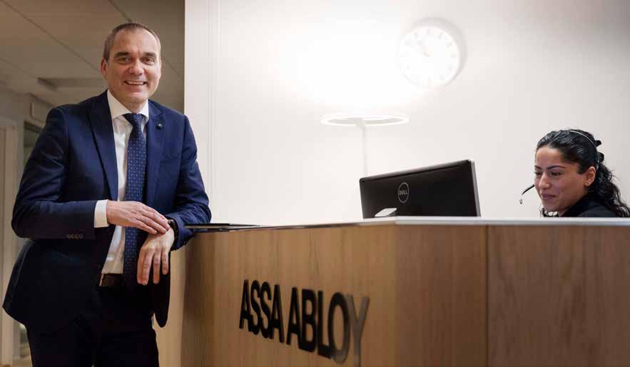 Kommentar från VD och koncernchef Världsledande inom accesslösningar 2018 blev åter ett bra år för ASSA ABLOY.